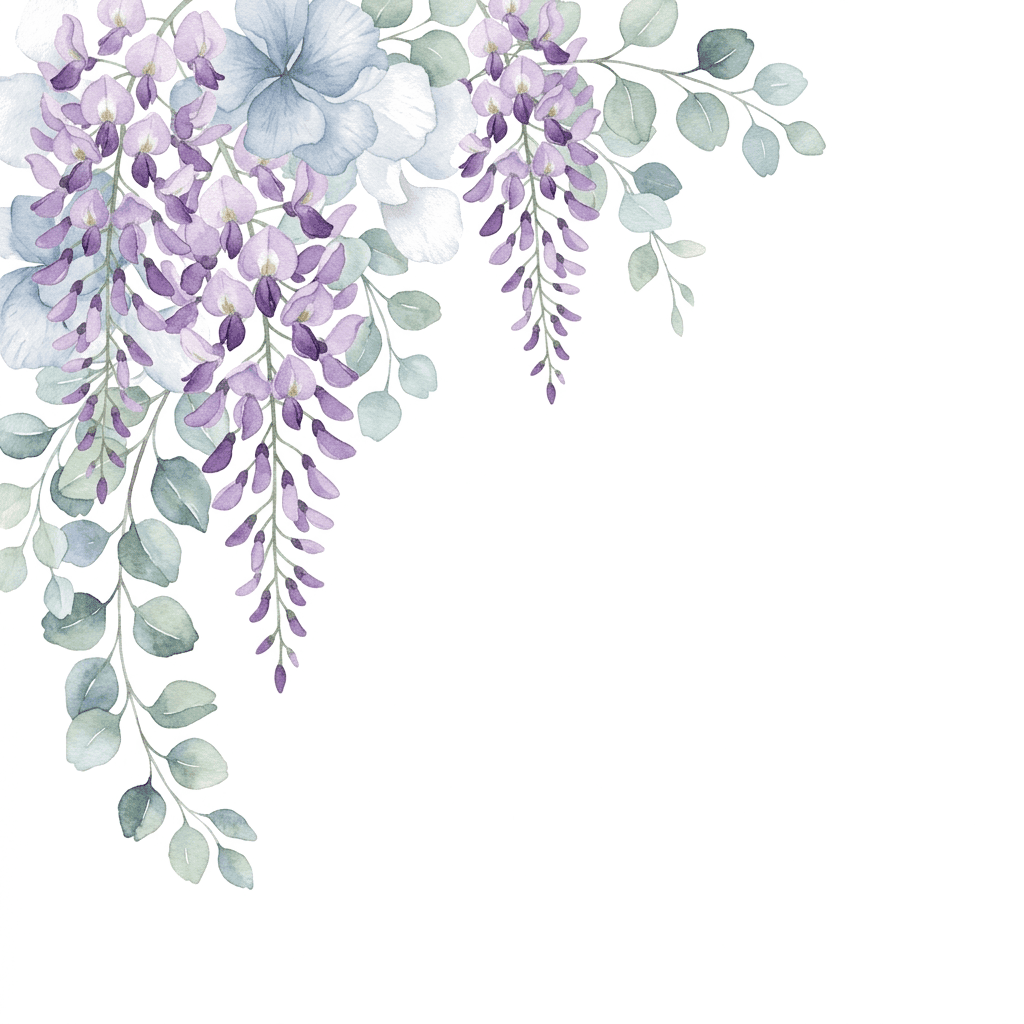 Decorazione floreale angolo sinistro